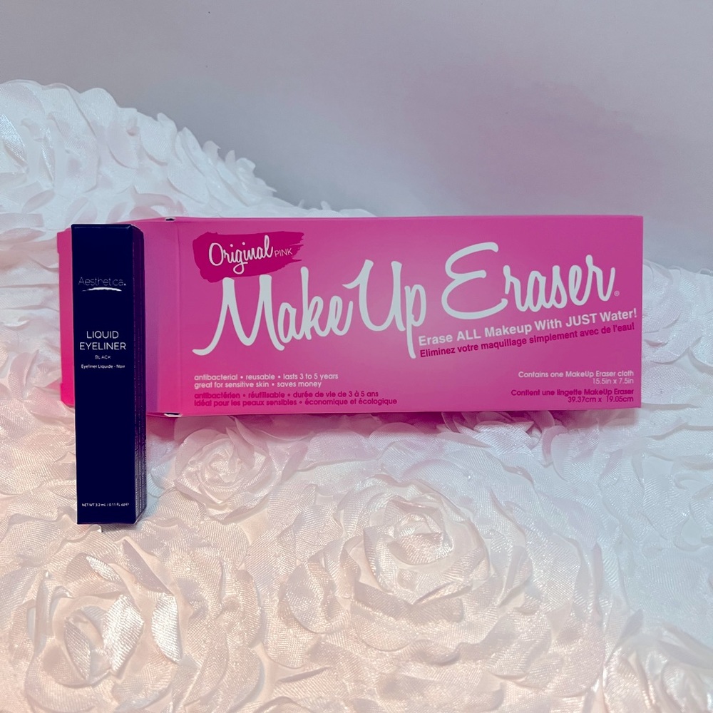 Brand New items to Bundle!  Reusable “Makeup Eraser” and “Liquid Eyeliner”-Black